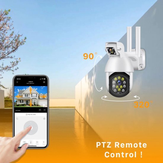 Kamera Sigurie me WiFi | Kamera IP 1080 Full HD | Kamera PTZ Remote Control Kamera Sigurie me WiFi | Kamera IP 1080 Full HD | Kamera PTZ Remote Control