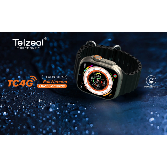 Ore Inteligjente me Karte Sim Telzeal | TC4G Ultra Smartwatch