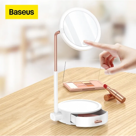 Pasqyre Grimi Baseus Me Drite LED | Baseus Makeup Mirror With Storage Box 