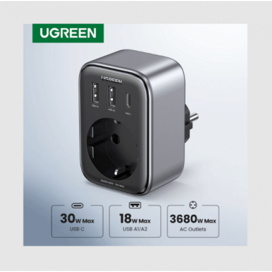 Prize Ugreen me 4 Porta | Ugreen Wall Outlet Extender 4in1 30W