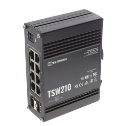 Switch Industrial Teltonika TSW202 me 8 Porta Gigabit PoE+ & 2 Porta SFP 