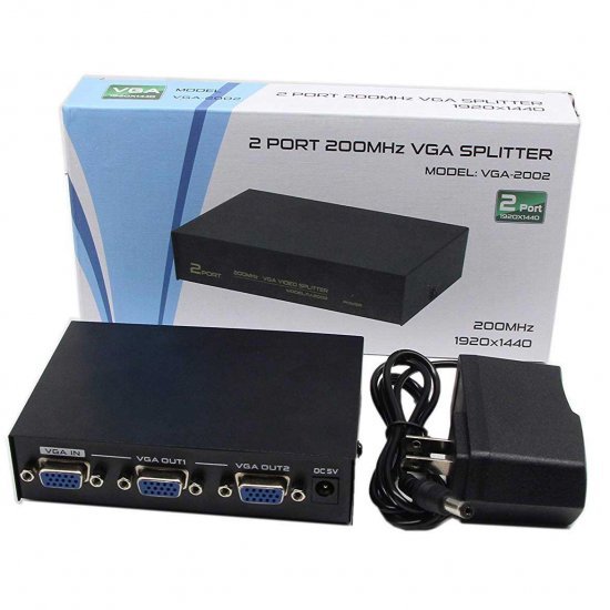 Ndares Sinjali VGA Splitter | VGA Splitter 2 porta 