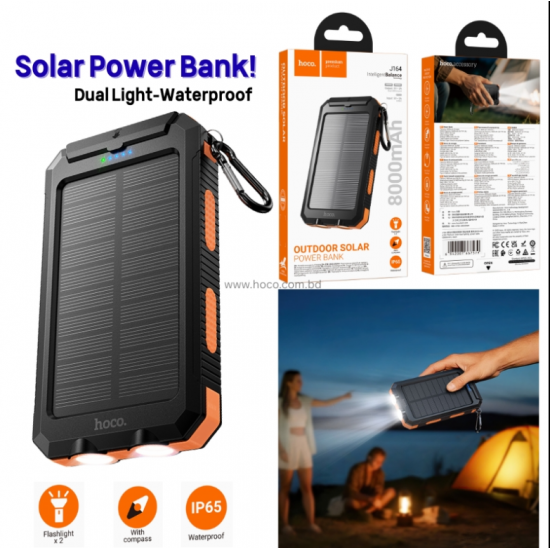 Bateri e Jashtme Power Bank me Panel Diellor 