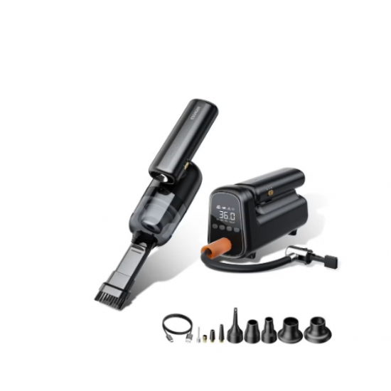 Fshese Pastrimi me Vakum per Makine Essager 2IN1 & Kompresor Ajri 12V 