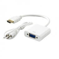 Adaptor SBOX HDMI M - VGA F + AUDIO 