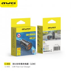 Karikues Awei per Makine | Dual Port Fast Car Charger C-855