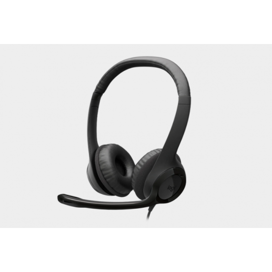 Kufje Logitech H390 me Bllokim Mikrofoni | USB Headset per PC dhe Laptop