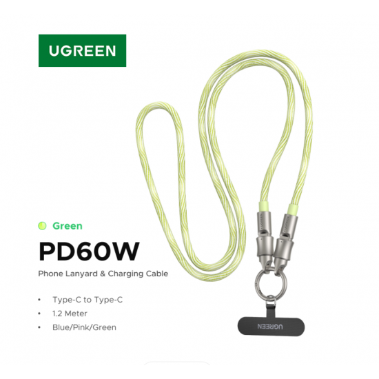 Fishe Karikimi Ugreen Type-C To Type-C PD Fast Charging & Mbajtese per Telefon