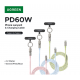 Fishe Karikimi Ugreen Type-C To Type-C PD Fast Charging & Mbajtese per Telefon