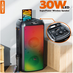 Boks me Bluetooth MOXOM MX-SK54 30W me Drite LED dhe Mikrofon 