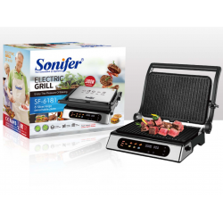Zgare Elektrike Sonifer 1800W  SF-6181 me Pllaka Jo Ngjitese dhe Kontroll Temperature