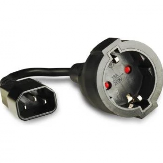 Kabllo Ushqimi Lanberg C14 ne Schuko 20cm