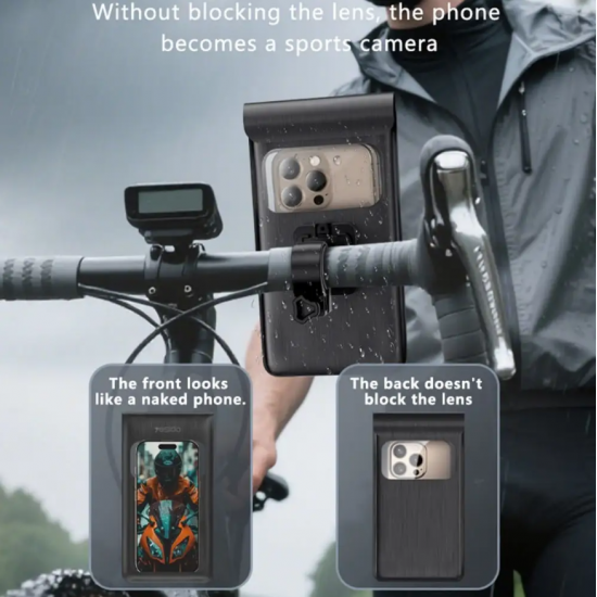 Mbajtese Telefoni Kunder Ujit 360° per Biciklete/Motorr Yesido C333 