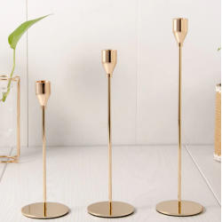 Set me 3 Shandane Gold  | Candle Holder 