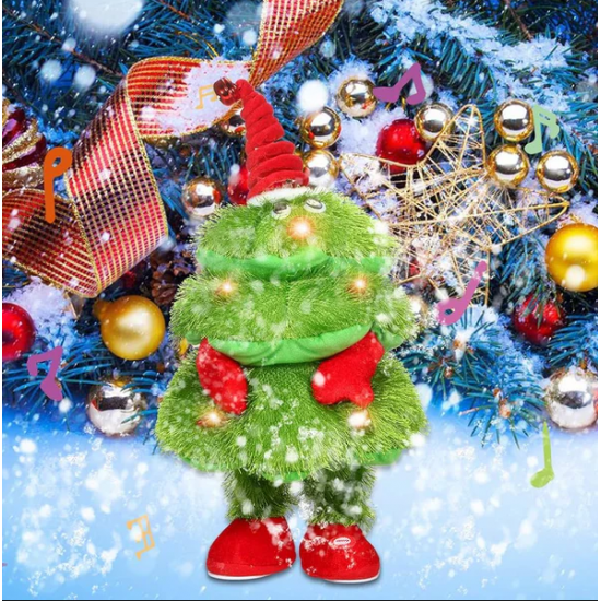 Peme Pellushi me Muzike 40cm | Christmas Tree Plush Toy    