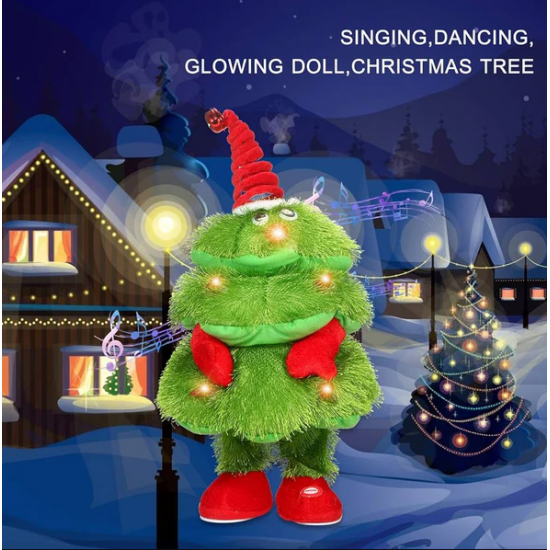 Peme Pellushi me Muzike 40cm | Christmas Tree Plush Toy    