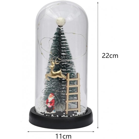 Kupole Qelqi me Motive Festive 22 x 11 cm