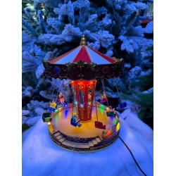 Karusel Dekorativ me Drita dhe Muzike | Christmas Carousel 