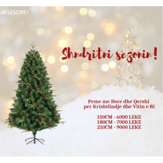 Peme me Boce dhe Qershi per Krishtlindje dhe Vitin e Ri 