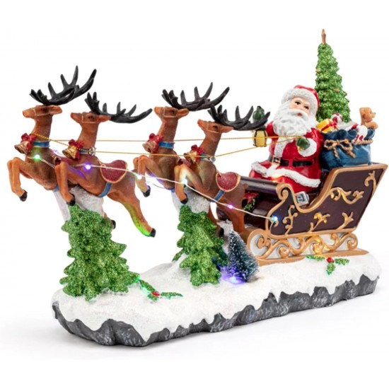 Babagjysh ne Slite me Drer | Santa Reindeer Sleigh