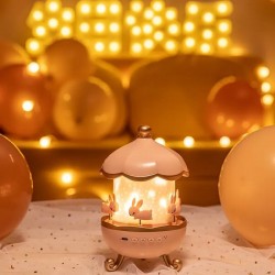 Projektor per Femije | Bunny Carousel Night Light Projector 