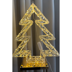 Panel Plastik me Drita ne Forme Peme 45cm