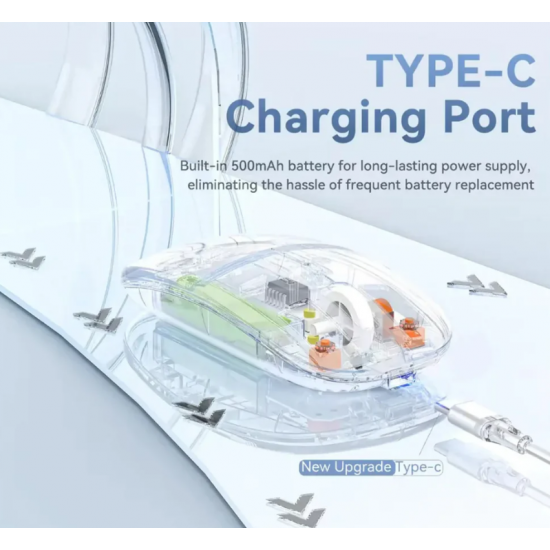 Mouse me Wireless Transparent M10-A  