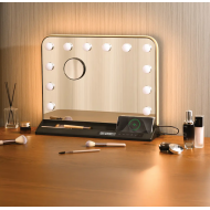 Pasqyre  me Ndricim Profesional | Green Lion Vanity Mirror 16x20inch 