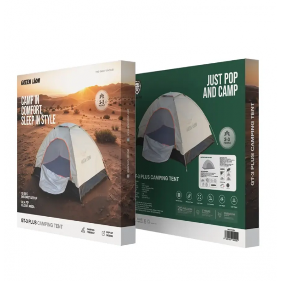 Cader Kampingu per 3 Persona Green Lion GT-3 Plus