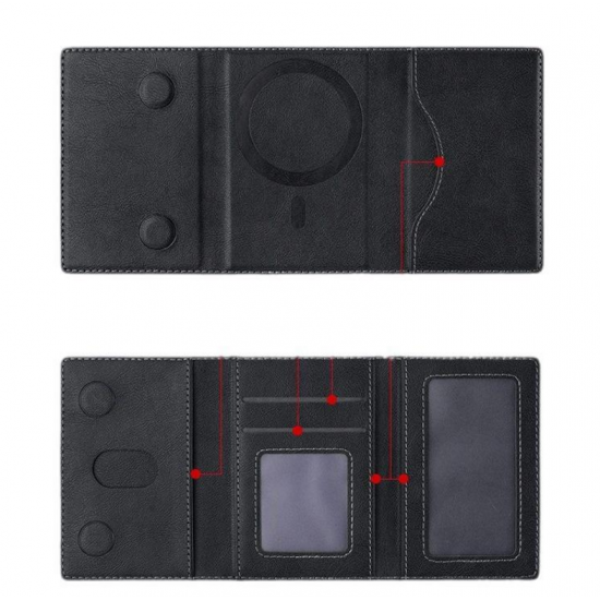 Portofol Lekure MagSafe me Hapje per Telefon | MagSafe Card Holder Wallet