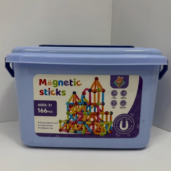 Formuese Magnetike per Femije me 166 Pjese | Magnetic Sticks