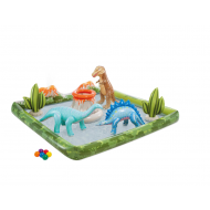 Pishine me Dinozaur dhe Lodra Uji per Femije 201 x 201 x 36 cm