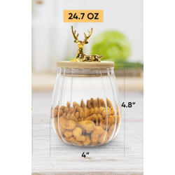 Kontenitore Qelqi me Kapak Bamboo | Set 2 Cope