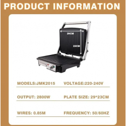 Tostier JAMAKY 2800W | Healthy Grill JMK2015 