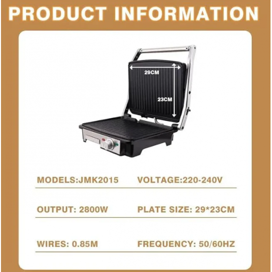 Tostier JAMAKY 2800W | Healthy Grill JMK2015 