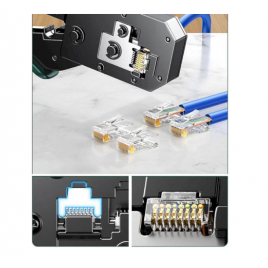Pince Rrjeti per RJ45 /RJ11 Ugreen 3in1 | Modular Crimping Tool