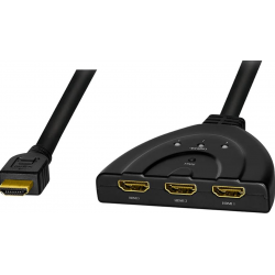 Switch LogiLink me 3 Porta HDMI (1x3/3x1) 4K/30 Hz HD0040