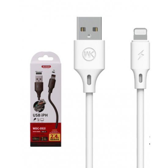 Fisha Karikimi Wekome 2.4A 200cm Per iPhone Fisha Karikimi Wekome 2.4A 200cm Per iPhone