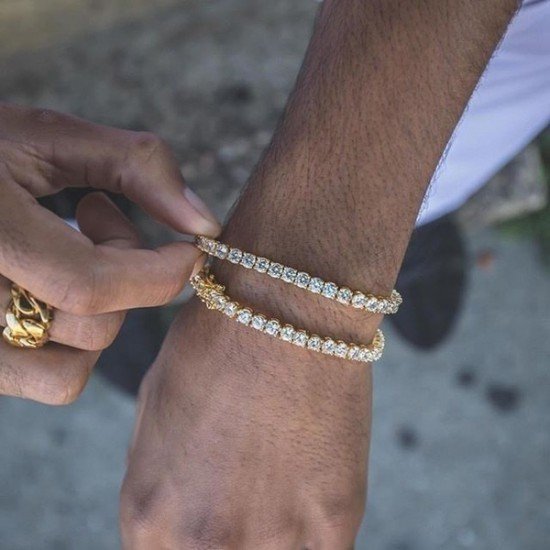 Byrzylyk me Prerje Diamanti Silver | Byzylyke per Meshkuj Byrzylyk me Prerje Diamanti Silver | Byzylyke per Meshkuj