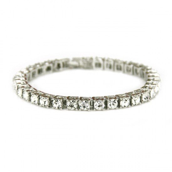 Byrzylyk me Prerje Diamanti Silver | Byzylyke per Meshkuj Byrzylyk me Prerje Diamanti Silver | Byzylyke per Meshkuj