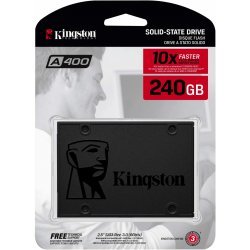 Hardisk i Brendshem SSD 2.5" 240GB A400 SATA 3 Kingston
