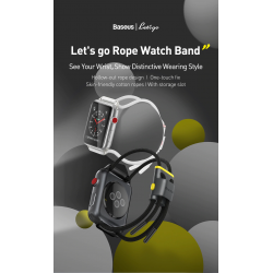 Rrip Baseus per Ore Smart per Apple Watch 3, 4, 5 |  Baseus Let’s go Cord Watch Strap 