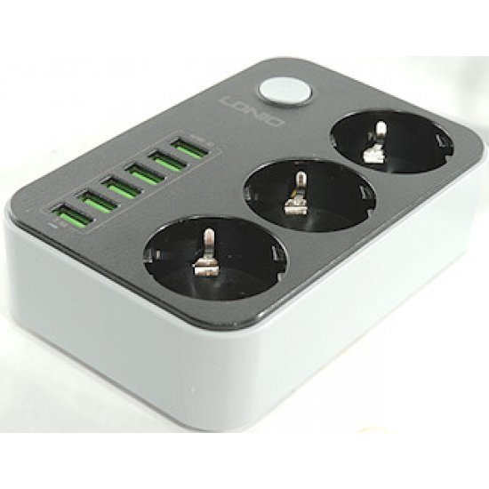 Prize LDNIO  me 3 Porta| Anti-Static Power Socket with USB Ports SE3631