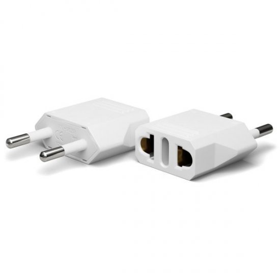 Adaptor Karikuesi Universal Amerikan ne Europian dhe Mbrojtes Tensioni | USA to Europe Plug Adapter