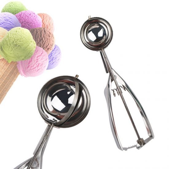 Luge Metalike per Akullore | Ice Cream Scoop Spoon