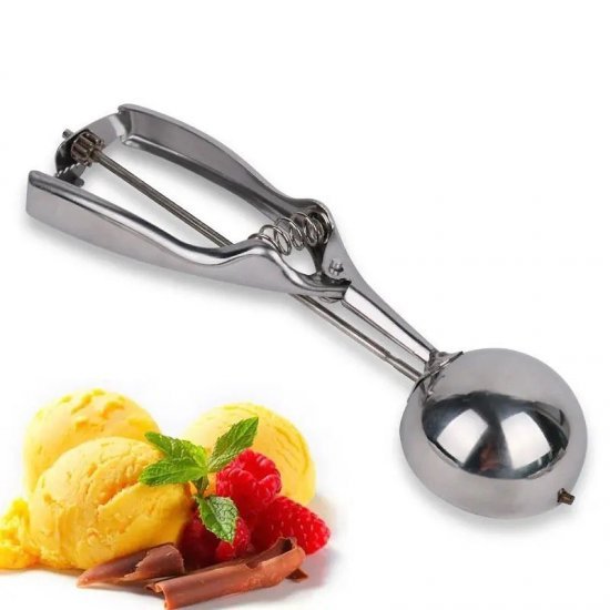 Luge Metalike per Akullore | Ice Cream Scoop Spoon