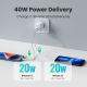 Karikues Ugreen 40W Dual USB-C Port Charger 