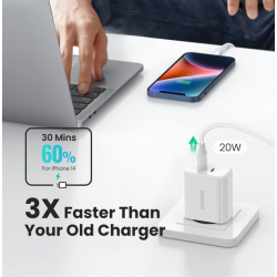 Karikues Ugreen 40W Dual USB-C Port Charger 