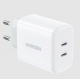 Karikues Ugreen 40W Dual USB-C Port Charger 