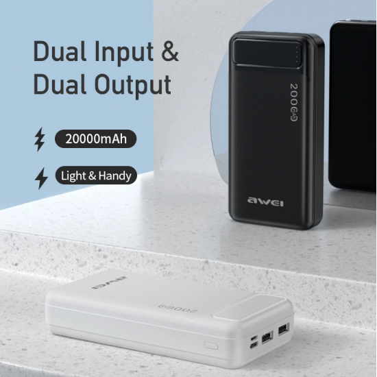 Bateri e Jashtme Awei Power Bank P6K 20000 mAh 